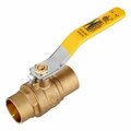 Revalved 1" Brass Ball Valve 600 WOG Sweat C x C Full Port, Lead-Free REV100SWT